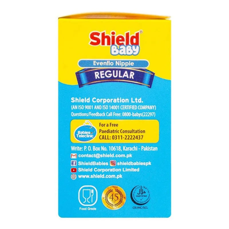 shield evenflo silicone nipple, 2 pack, regular, 6m+ image3