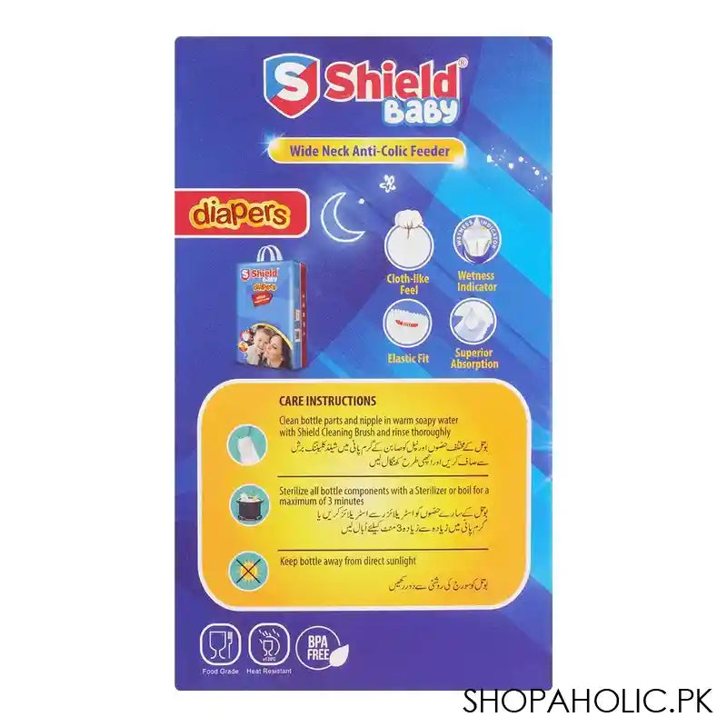 Shield Glow In The Dark Wide Neck Anti-Colic Feeder, 180ml, 6 Months+ - Image 5