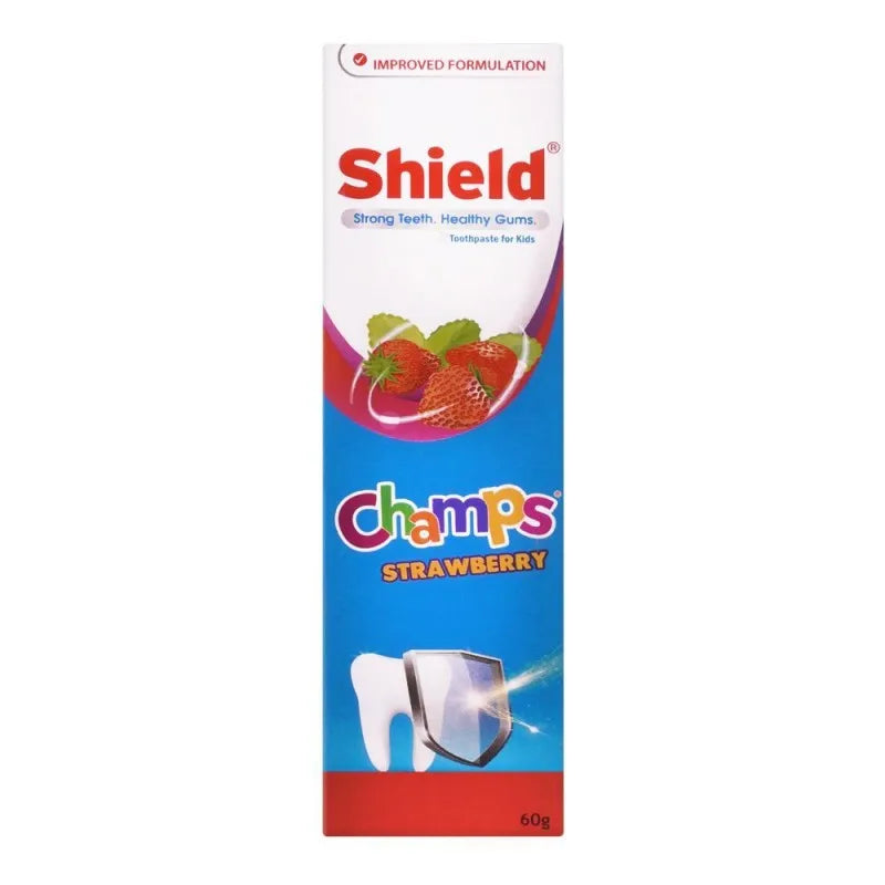 shield kids champs strawberry toothpaste, 60g image2