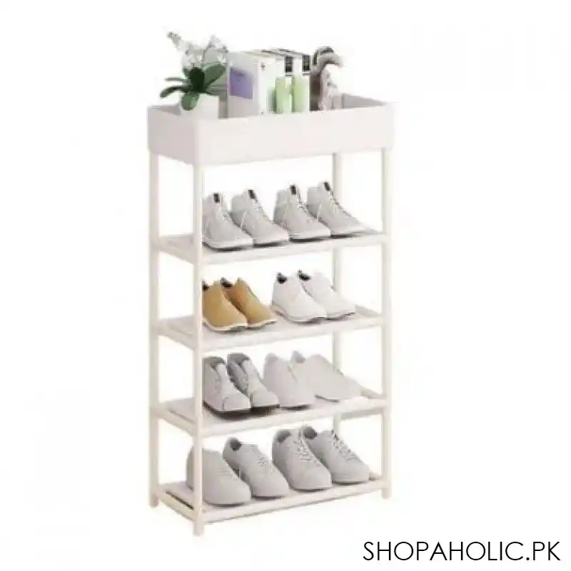 shoe rack with shelf image3