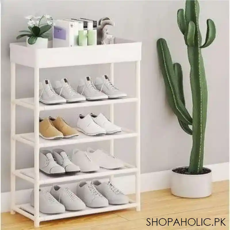 shoe rack with shelf main image