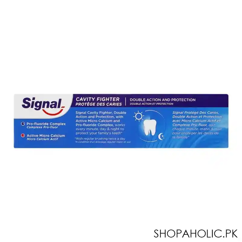 signal cavity fighter double action protection toothpaste, 100ml image2