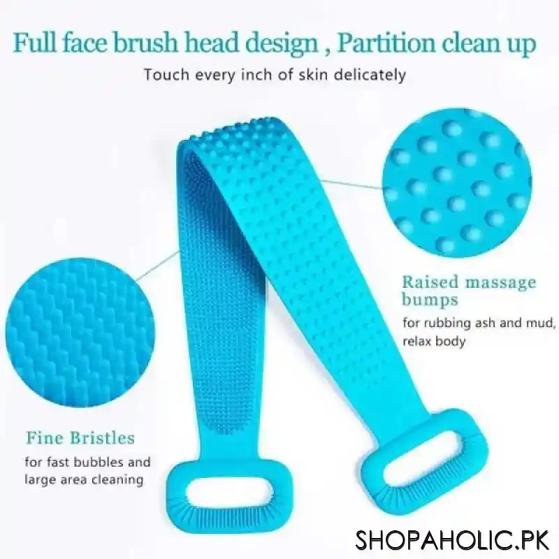 silicone body back scrubber for skin deep cleaning image4