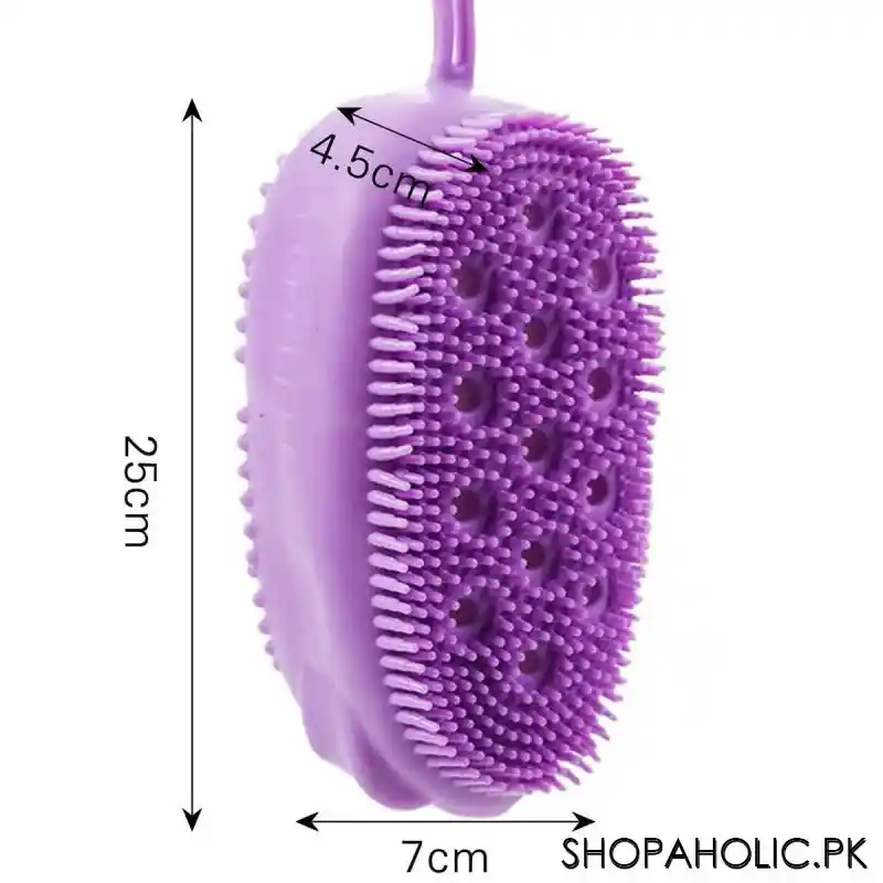 silicone body scrubber bath brush image2