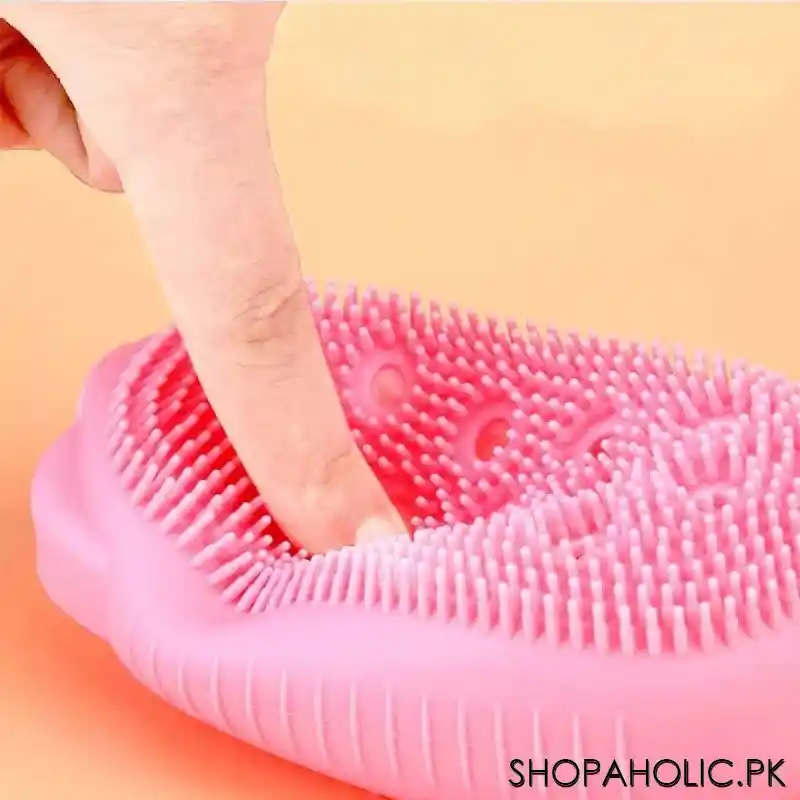 silicone body scrubber bath brush image3