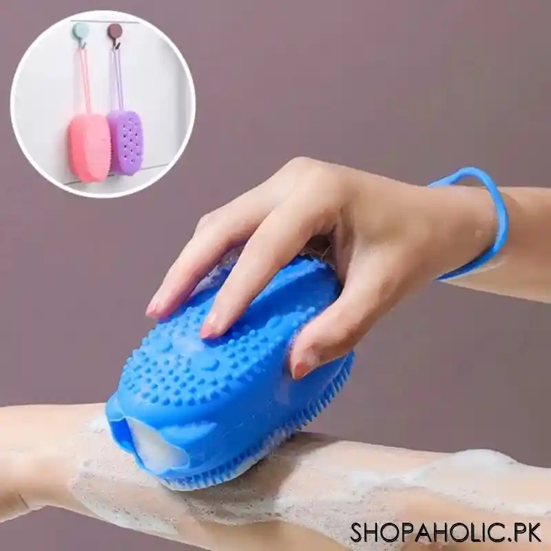 silicone body scrubber bath brush image6