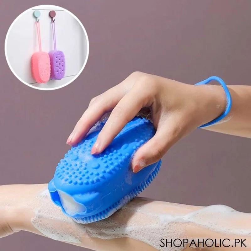 silicone body scrubber bath brush image6