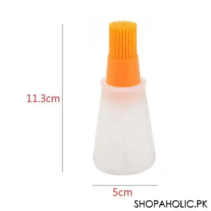 silicone cooking oil bottle with basting brush image2