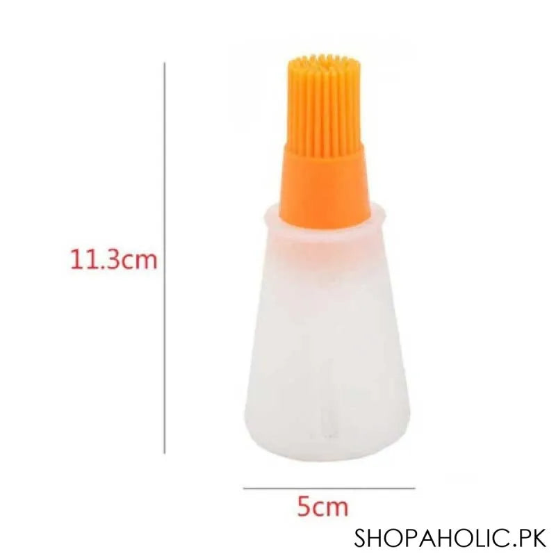 silicone cooking oil bottle with basting brush image2