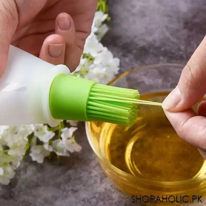 silicone cooking oil bottle with basting brush image5