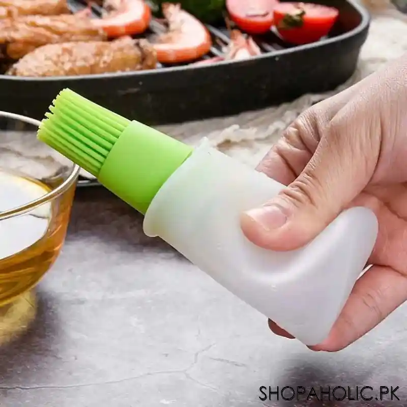 silicone cooking oil bottle with basting brush image6