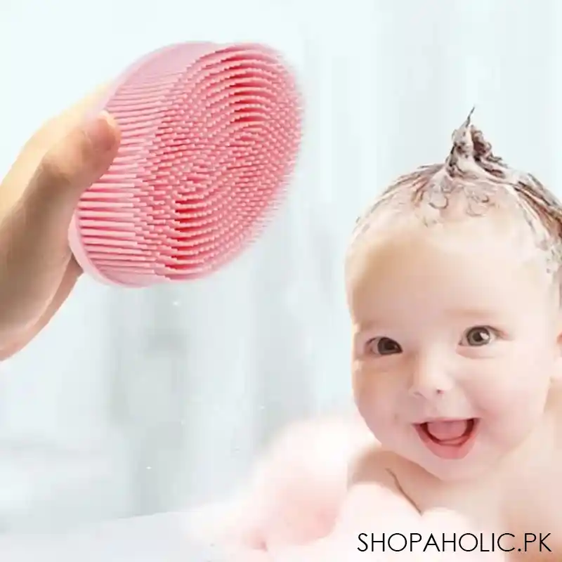 silicone double sided baby shower brush image3