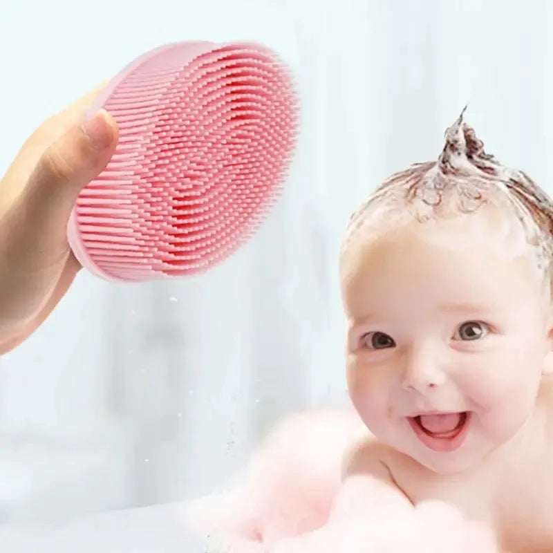 silicone double sided baby shower brush image3