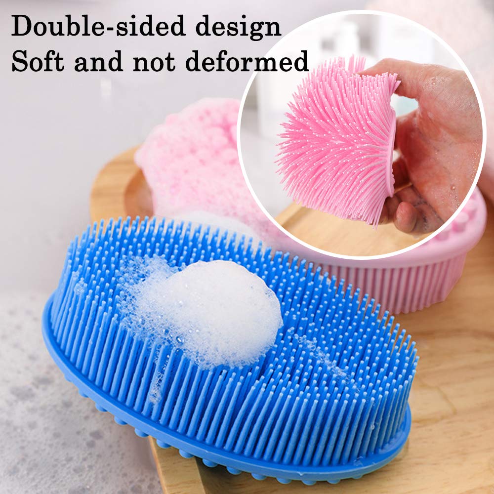 Silicone Double Sided Baby Shower Brush