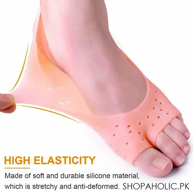 silicone foot care protector for relieve dry cracked heels and feet image2