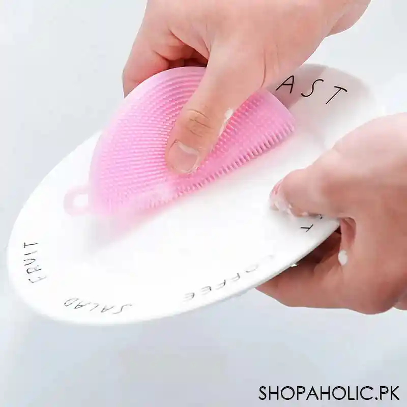 silicone go round dishwashing sponge image2