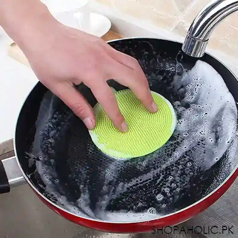 silicone go round dishwashing sponge image5