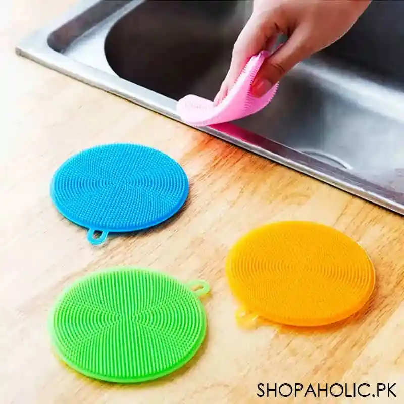 silicone go round dishwashing sponge image7