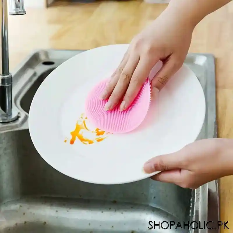 silicone go round dishwashing sponge main image