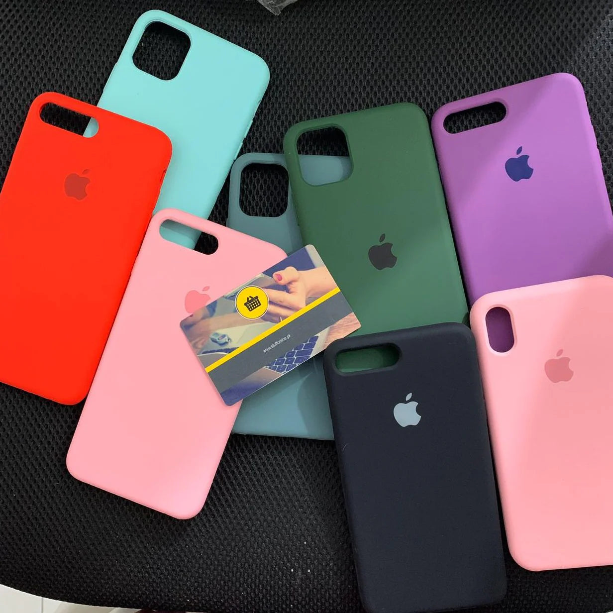 Silicone iPhone Logo Case Cover