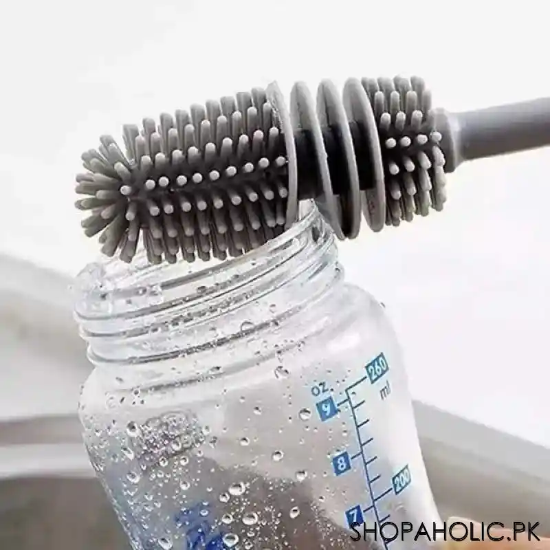 silicone long handle bottle cleaning brush image4