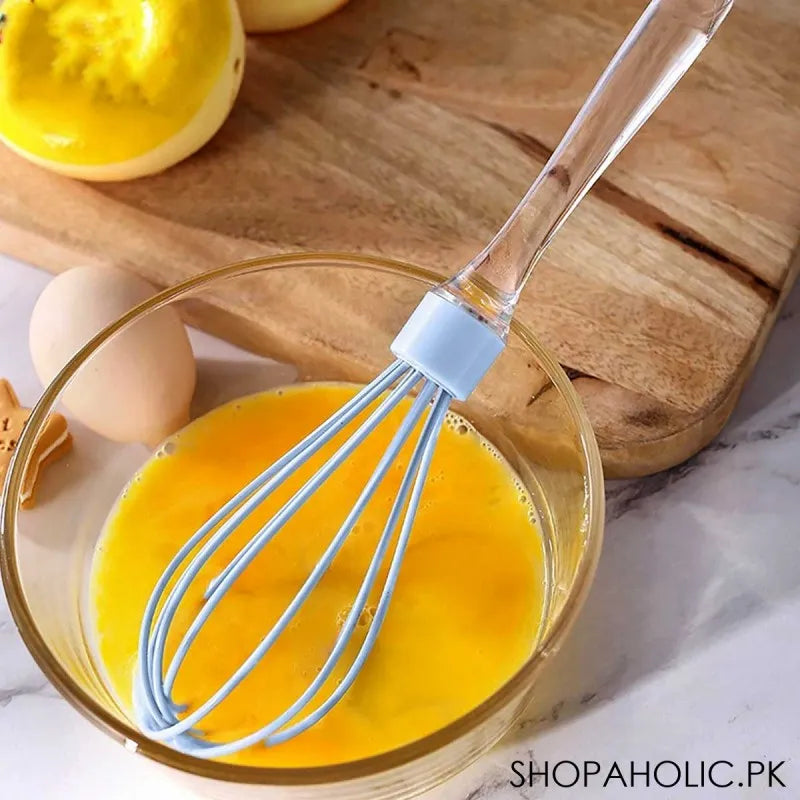 silicone manual egg beater with acrylic handle image5