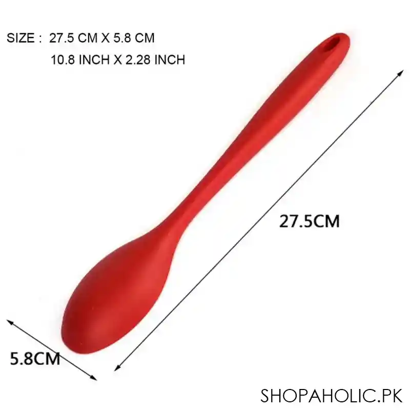 silicone nonstick mixing and serving spoon image2