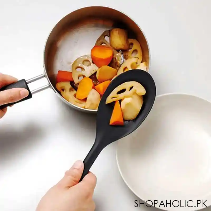 silicone nonstick mixing and serving spoon image6