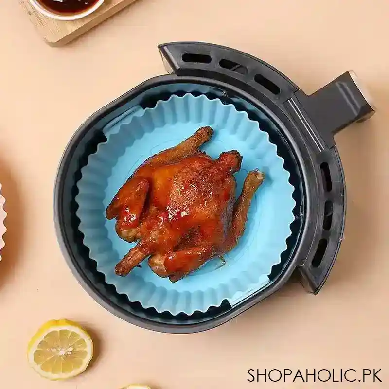 silicone reusable air fryer baking tray image2