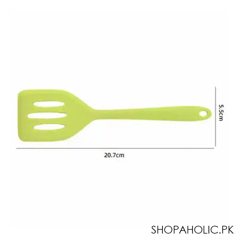 silicone slotted turner utensil spatula shovel cooking tool image6