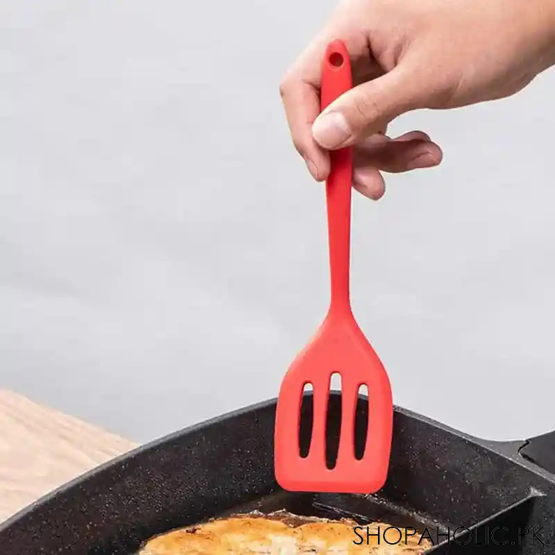 silicone slotted turner utensil spatula shovel cooking tool main image