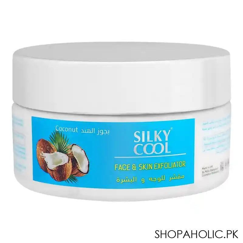 Silky Cool Coconut Face & Skin Exfoliator, 200ml - Main Image