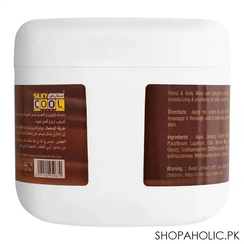 silky cool extra chocolate hand and body mask, 250ml image2