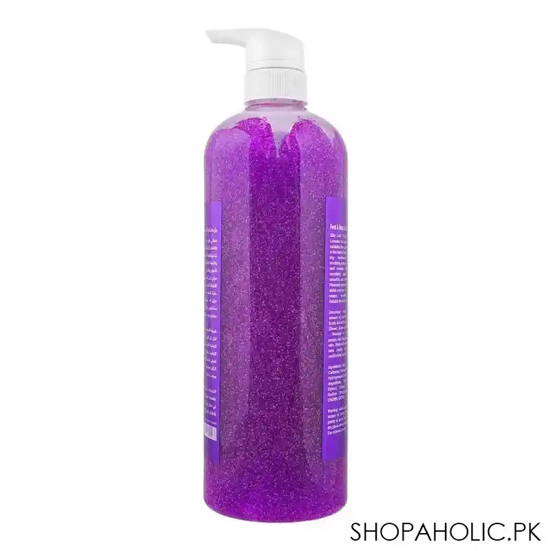 silky cool extra foot & body scrub gel, lavender, 1000ml image2