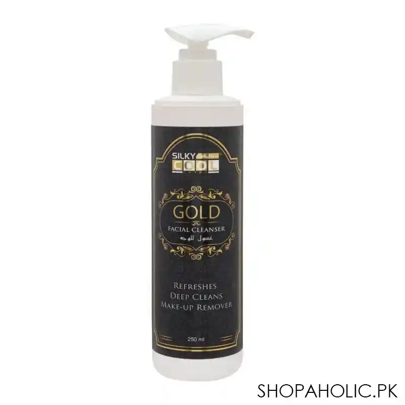 silky cool extra gold deep cleans facial cleanser, 250ml main image