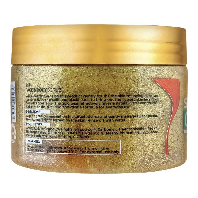 silky cool extra gold face & body scrub, all skin types, 300ml image2