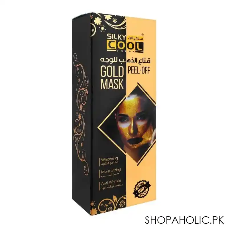 silky cool extra gold peel off whitening mask, 120ml image3