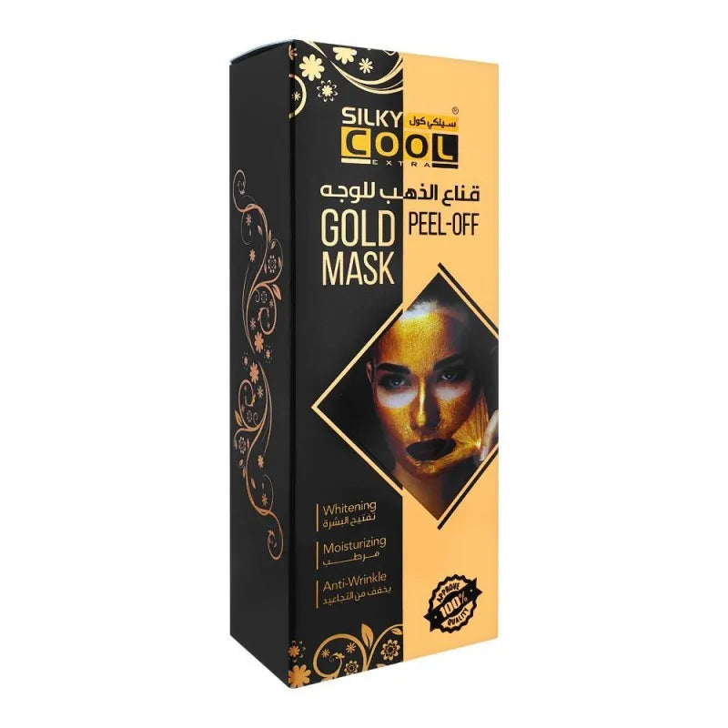 silky cool extra gold peel off whitening mask, 120ml image3