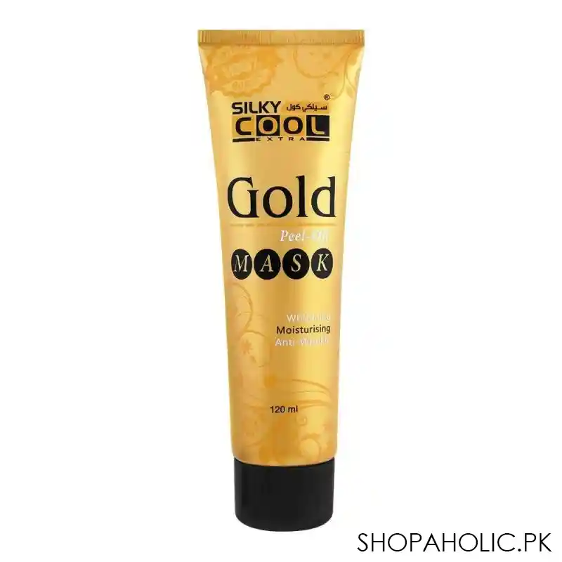 silky cool extra gold peel off whitening mask, 120ml main image