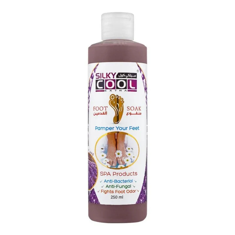 silky cool extra lavender foot soak, 250ml main image