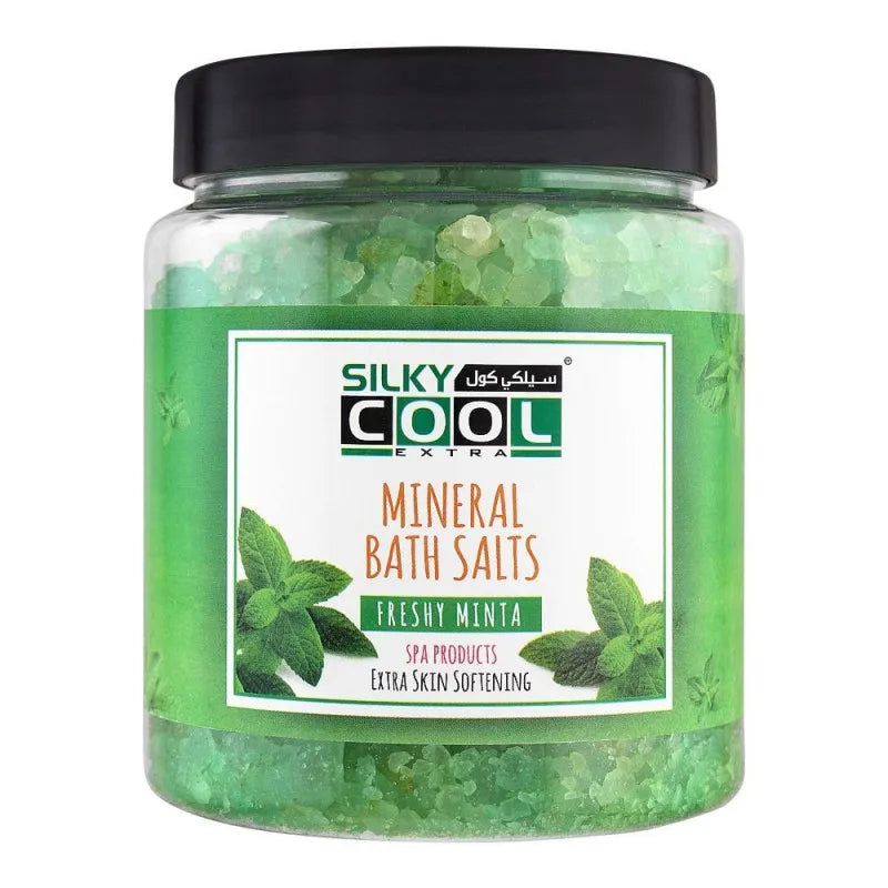 silky cool extra mineral bath salts, freshy minta, 750g main image