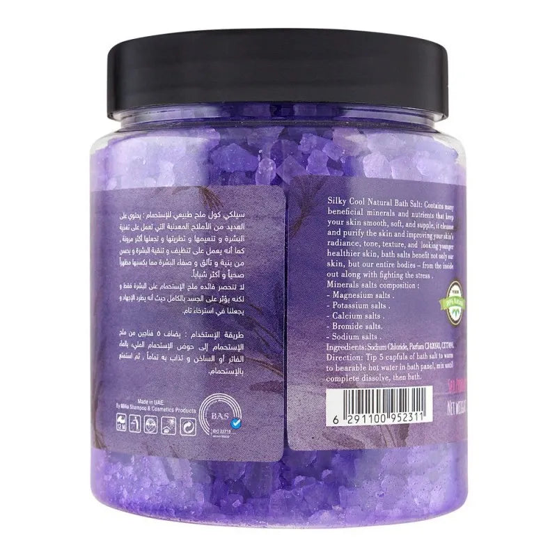 silky cool extra mineral bath salts, relaxy lavenda, 750g image2