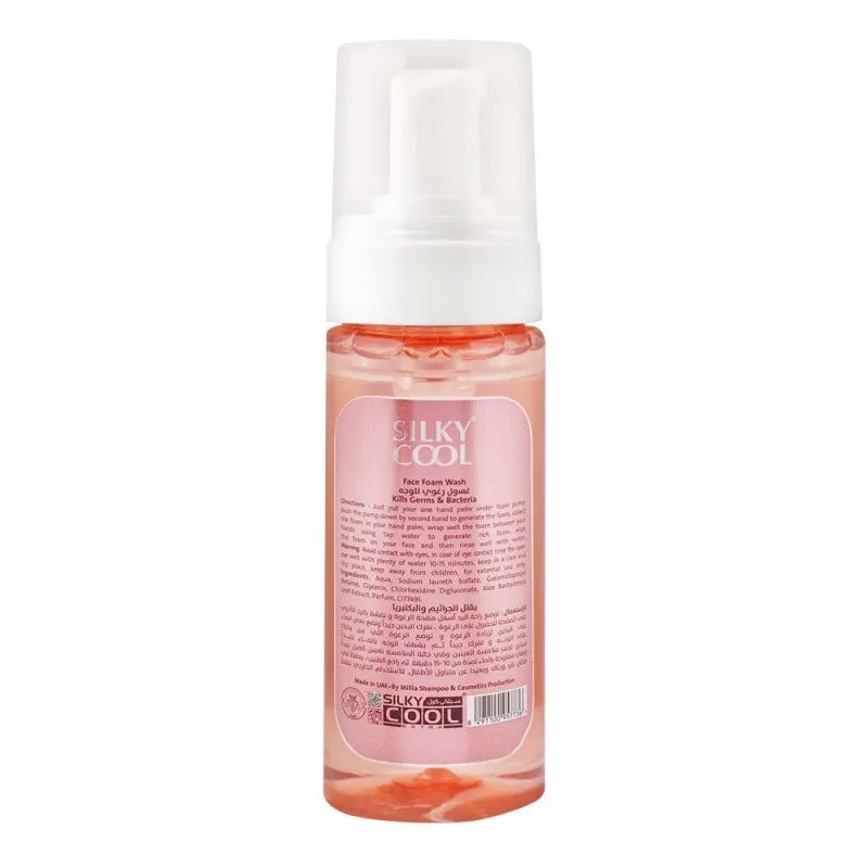 silky cool extra rosa damascena facial wash foam, 150ml image2