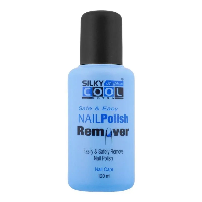 silky cool extra safe & easy nail polish remover, 120ml main image