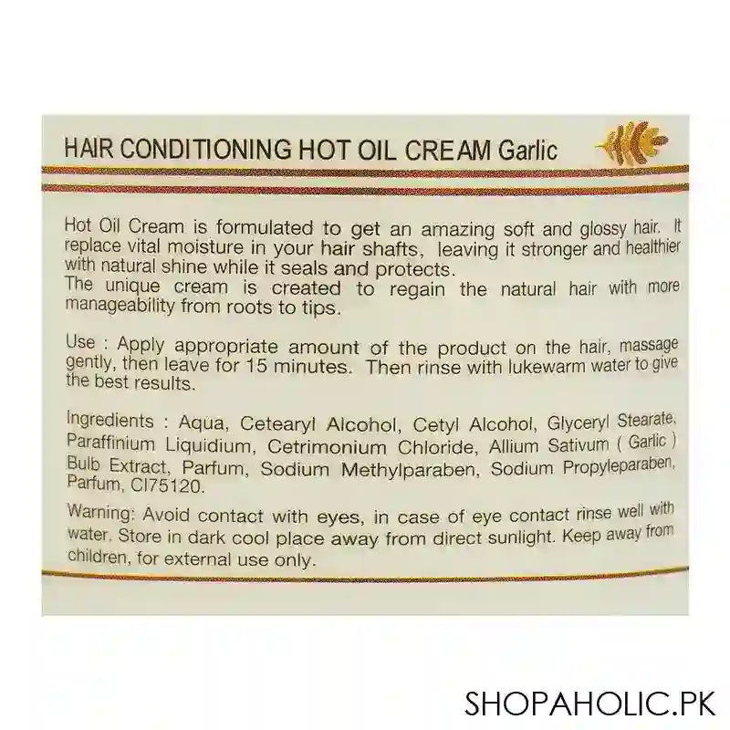 Silky Cool Garlic Hot Oil Cream Hair Conditioning, 500ml - Image 3