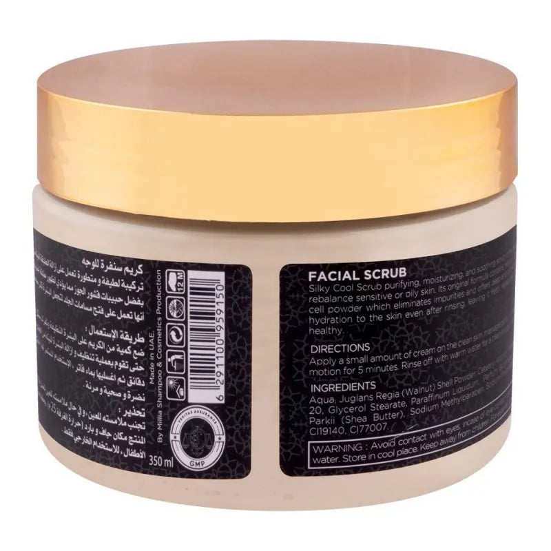 silky cool gold facial scrub, all skin types, 350ml image2