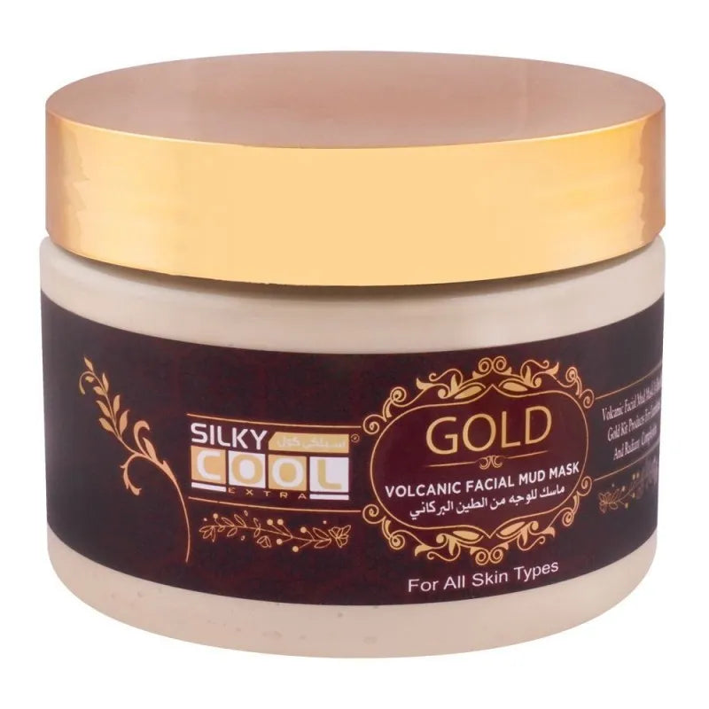 silky cool gold volcanic facial mud mask, all skin types, 350ml main image