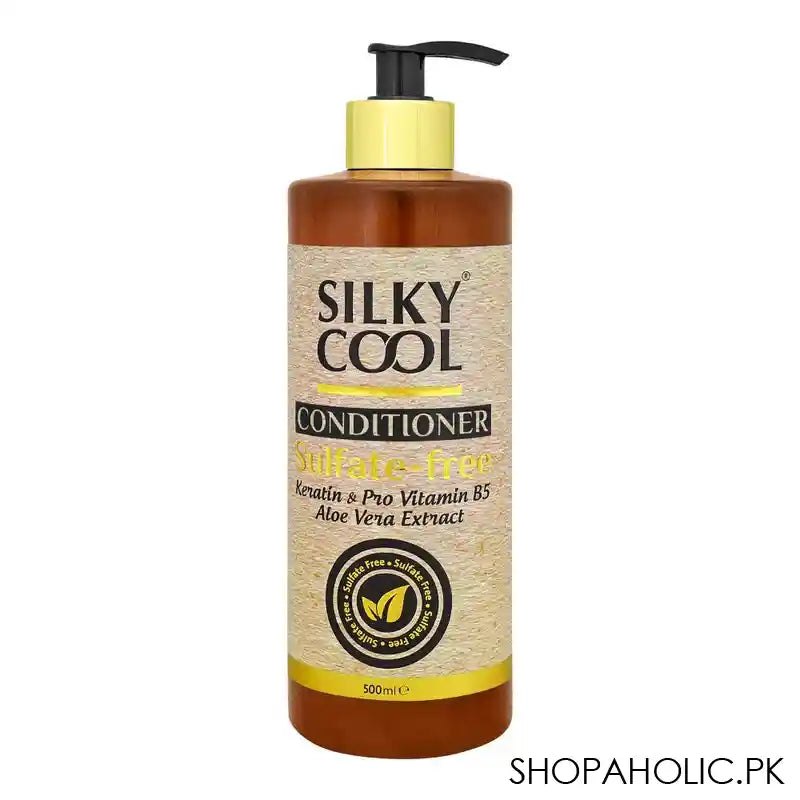 Silky Cool Keratin & Pro-Vitamin B5 Sulfate Free Conditioner, 500ml - Main Image