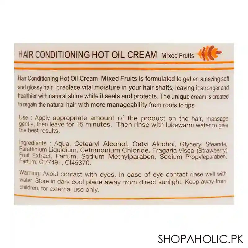 Silky Cool Mix Fruits Hot Oil Cream Hair Conditioning, 500ml - Image 3