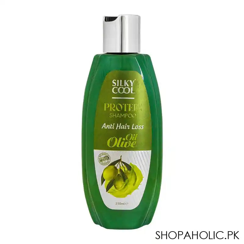 Silky Cool Olive Oil Anti Hair Loss Protein Shampoo, 250ml - Main Image